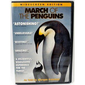March of the Penguins 2005 Morgan Freeman DVD Widescreen Luc Jacquet documentary